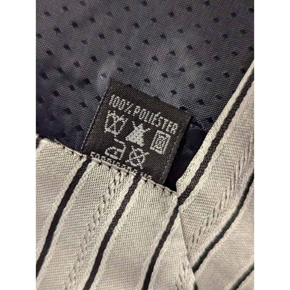 Vintage VITORELLI design Italy black grey white mens neck tie NEW with tags - Picture 5 of 5